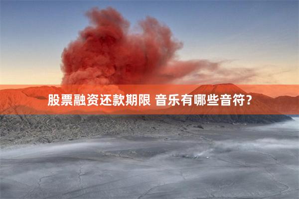 股票融资还款期限 音乐有哪些音符？
