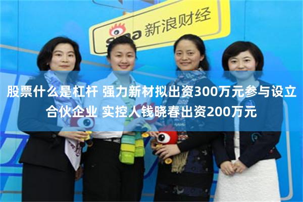 股票什么是杠杆 强力新材拟出资300万元参与设立合伙企业 实控人钱晓春出资200万元